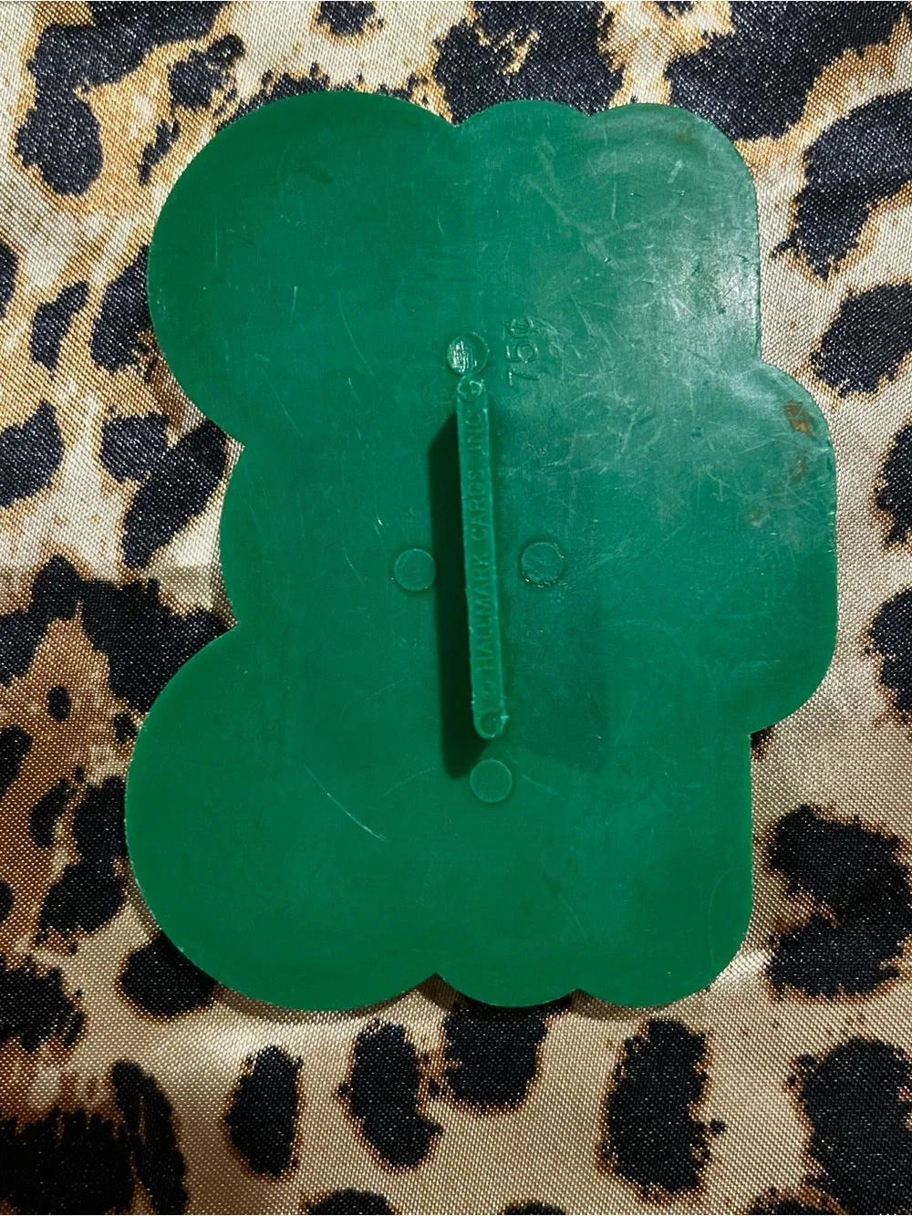 Vintage Hallmark Green Plastic “Ho Ho Ho” Christmas 3.5 inch Cookie Cutter